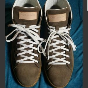Mens Louis Vuitton Hi-Top Sneakers Brown